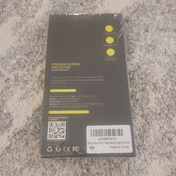 2 pack WSKEN for iPhone 14 Pro Screen Protector (6.1 inch) - Picture 4 of 6